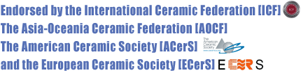 Endorsed by International Ceramic Federation, Asia-Oceania Ceramic Federation [AOCF] and Iranian Ceramic Society [ICerS]
